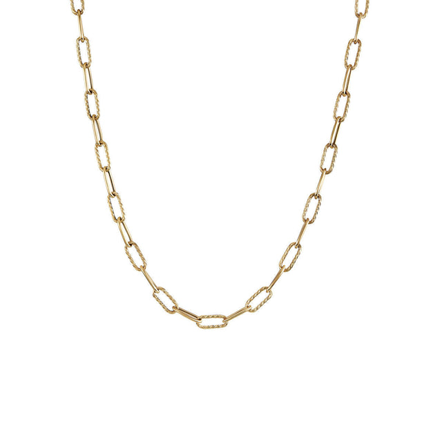 David Yurman DY Madison Chain Necklace in 18K Yellow Gold - 18 Inches