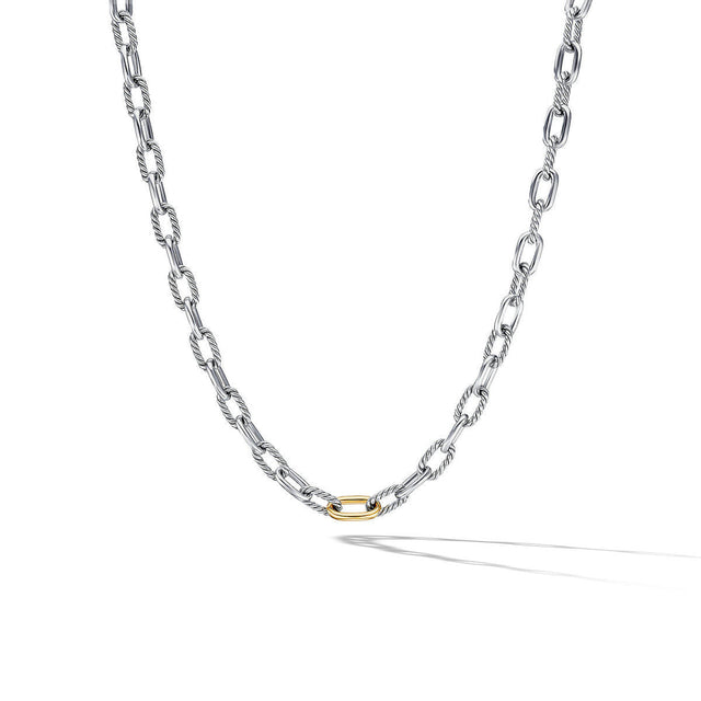 David Yurman DY Madison Chain Necklace with 18K Yellow Gold