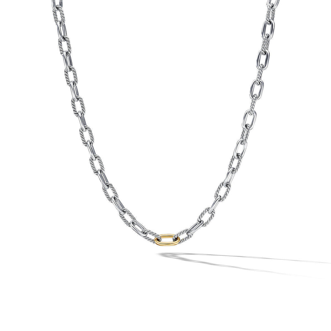 David Yurman DY Madison Chain Necklace with 18K Yellow Gold