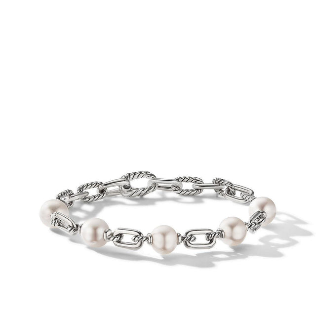 David Yurman DY Madison Pearl Chain Bracelet - Medium