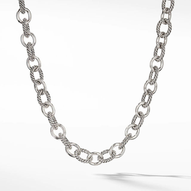 David Yurman Large Oval Link Necklace - 18.25 Inches