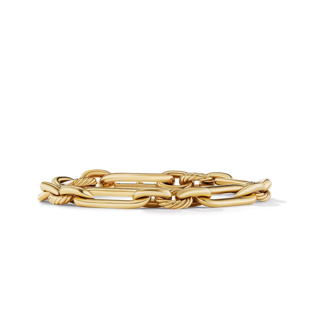 David Yurman Lexington Chain Bracelet in 18K Yellow Gold - Large