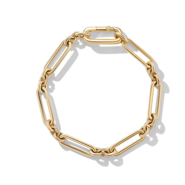 David Yurman Lexington Chain Bracelet in 18K Yellow Gold - Medium