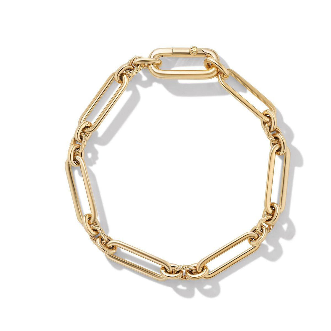 David Yurman Lexington Chain Bracelet in 18K Yellow Gold - Medium