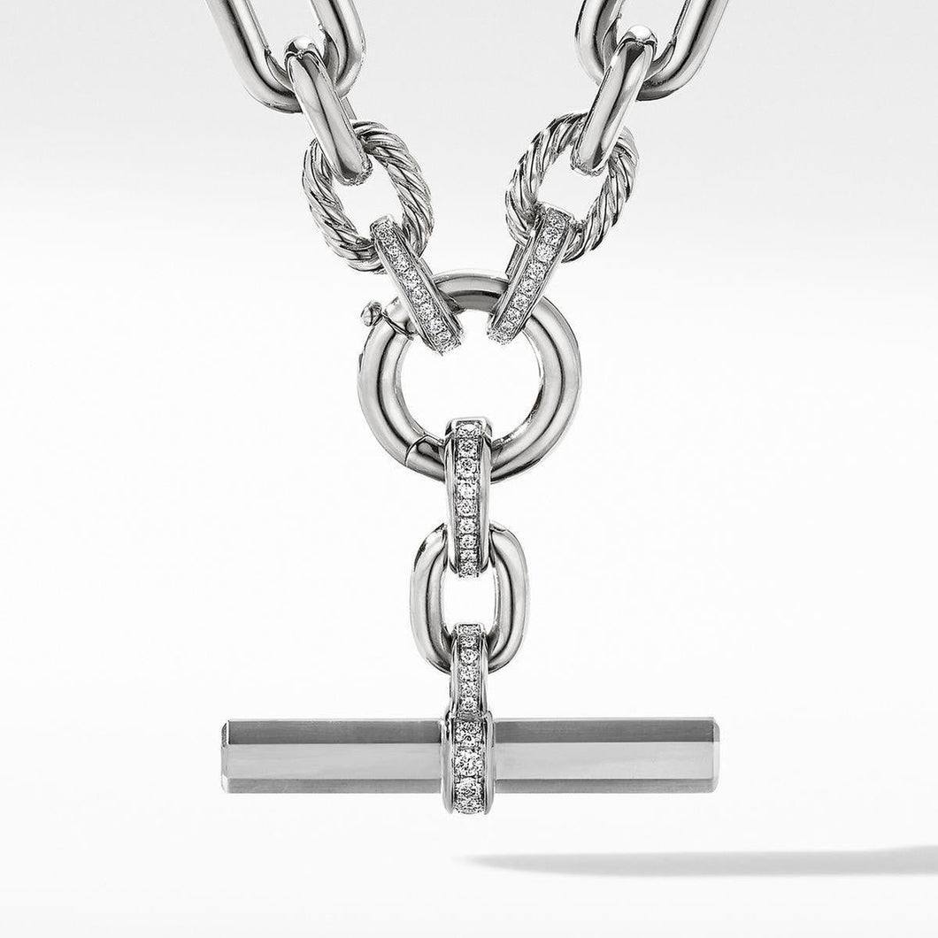 David Yurman Lexington Chain Necklace with Diamonds - 18 Inches