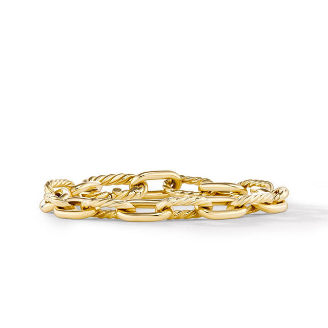 David Yurman Madison Chain Bracelet In 18K Yellow Gold | Medium
