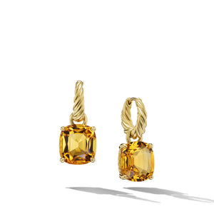 David Yurman Marbella 18K Yellow Gold with Citrine 25mm Drop Earrings