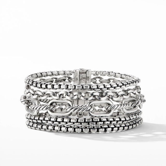 David Yurman Multi-Row Chain Bracelet- Medium