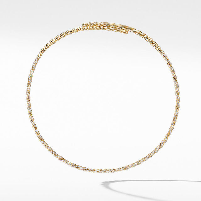 David Yurman Paveflex Necklace in 18K Yellow Gold with Diamonds