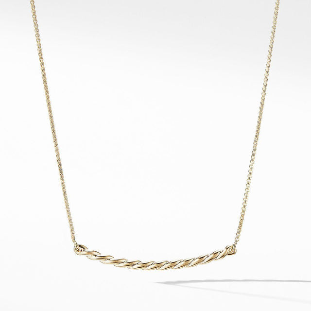 David Yurman Paveflex Station Necklace in 18K Gold