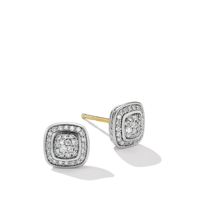 David Yurman Petite Albion Stud Earrings with Pave Diamonds