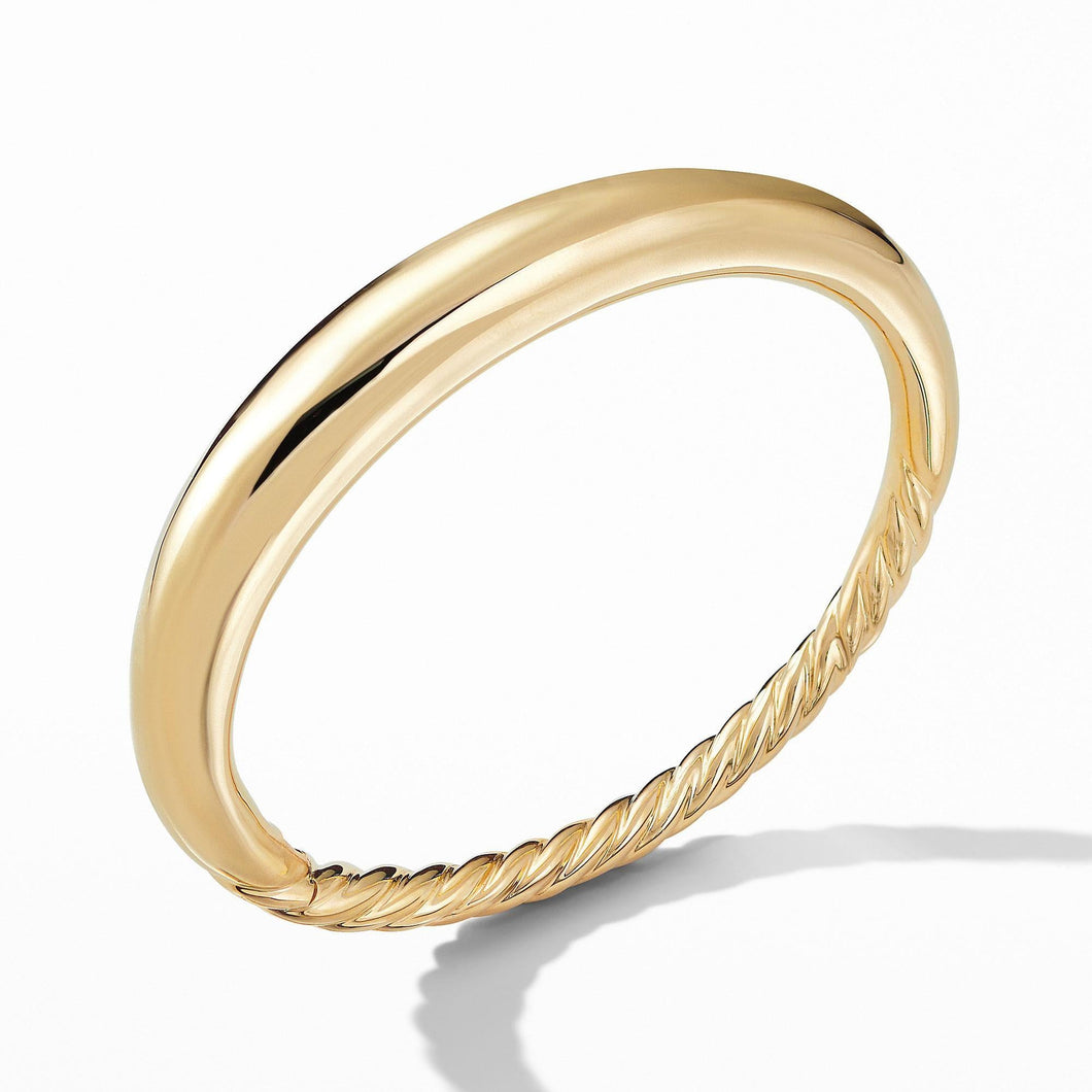 David Yurman Pure Form Smooth Bracelet in 18k Gold, 9.5mm
