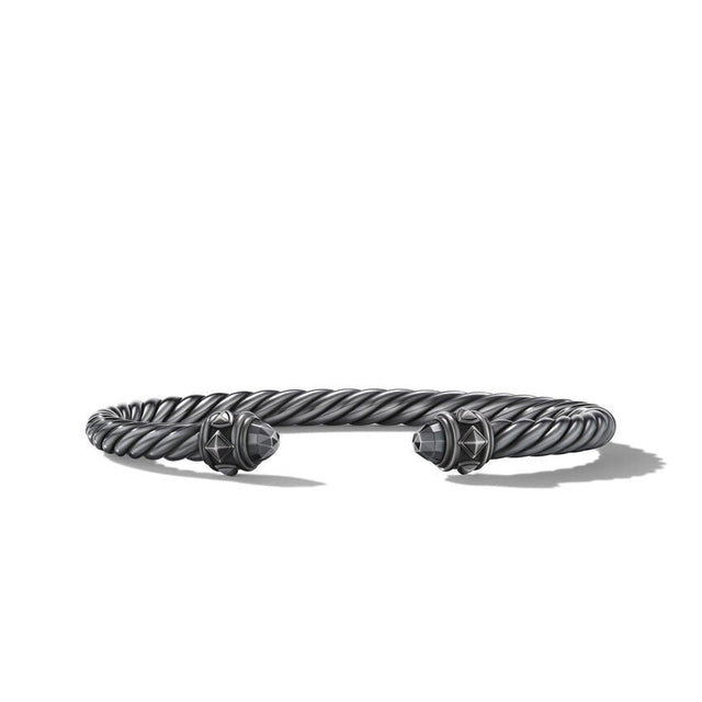 David Yurman Renaissance Bracelet in Blackened Sterling Silver | Medium