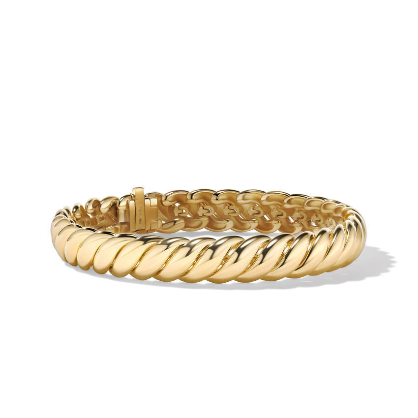 David Yurman Sculpted Cable Bracelet in 18K Yellow Gold | Medium
