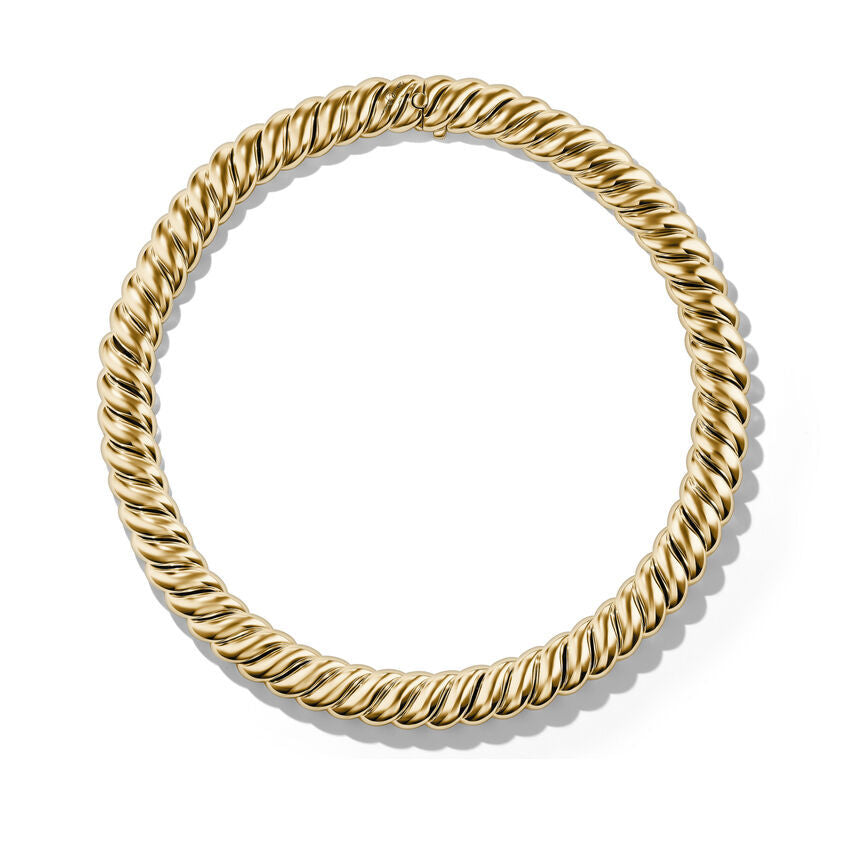 David Yurman Sculpted Cable Necklace in 18K Yellow Gold | 18 Inches