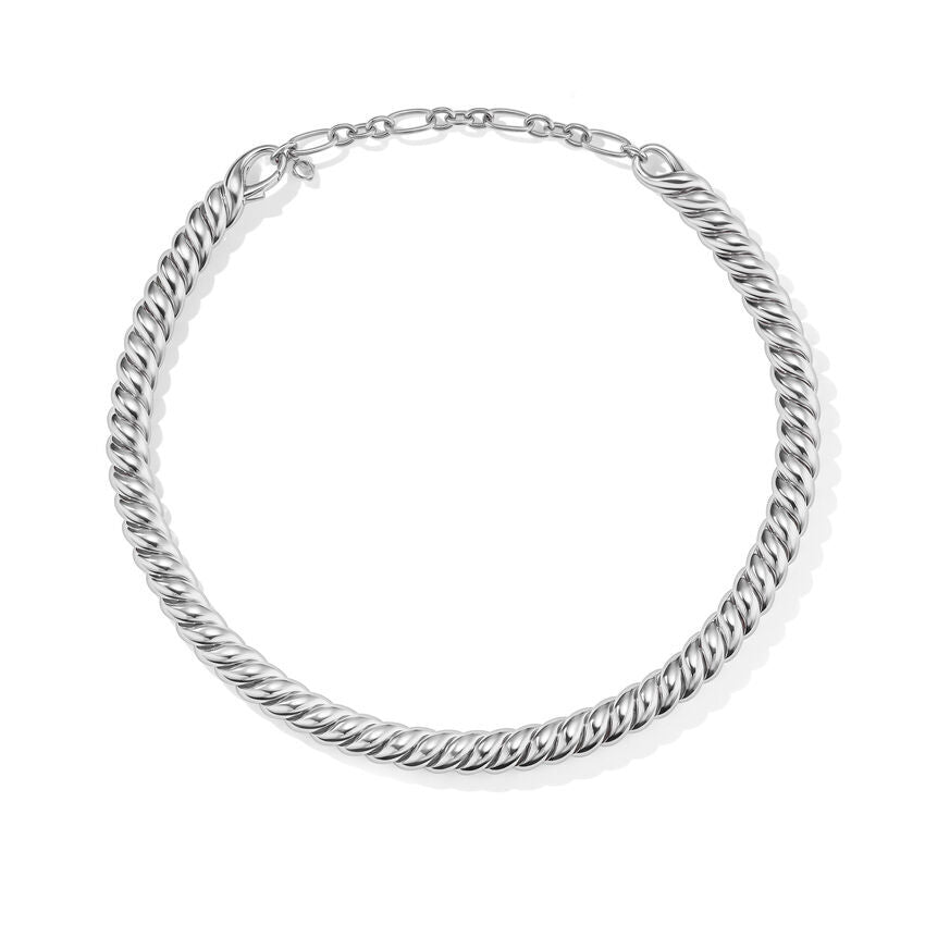 David Yurman Sculpted Cable Necklace in Sterling Silver | 18 Inches