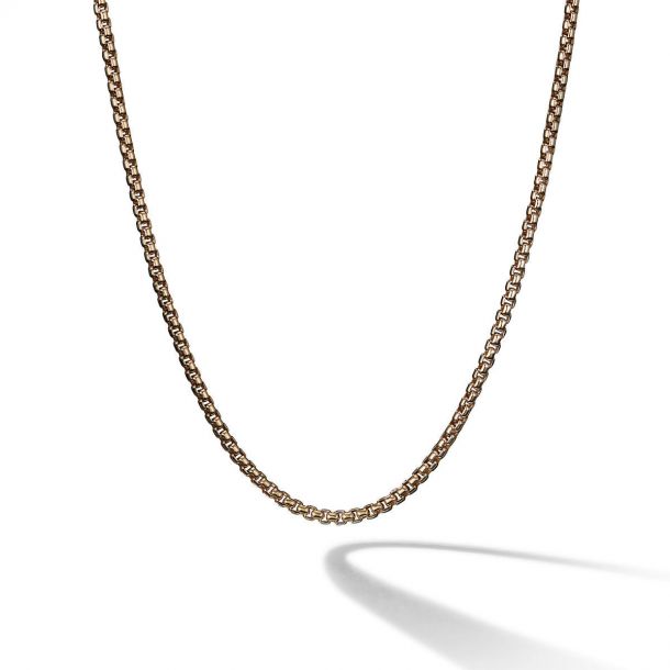 David Yurman Small Box Chain in 18K Gold, 2.7mm | 18 Inches