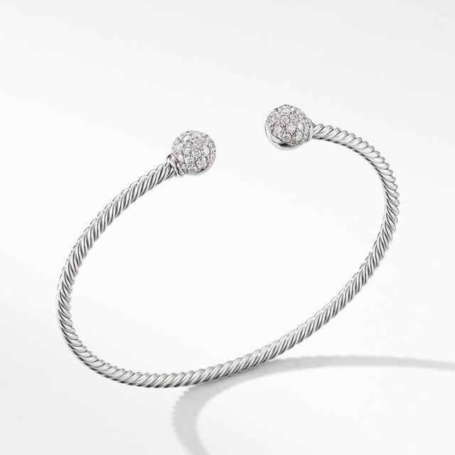 David Yurman Solari Bracelet in 18k White Gold with Diamonds