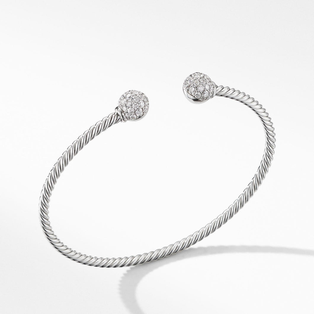 David Yurman Solari Bracelet in 18k White Gold with Diamonds