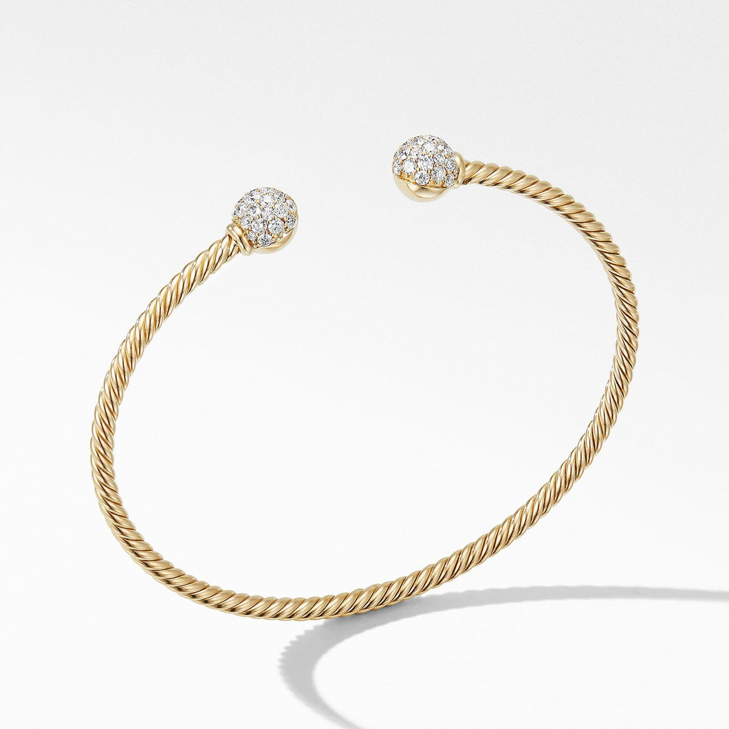 David Yurman Solari Bracelet in 18k Yellow Gold with Diamonds