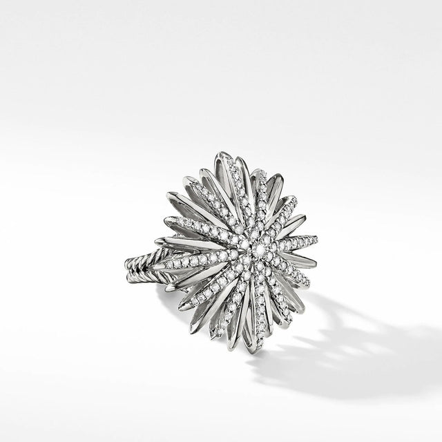David Yurman Starburst Ring with Pave Diamonds - Size 7