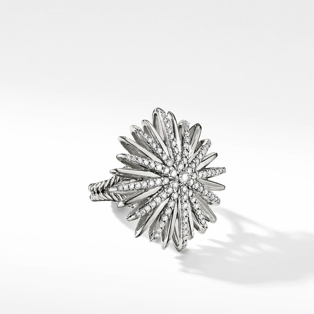 David Yurman Starburst Ring with Pave Diamonds - Size 7