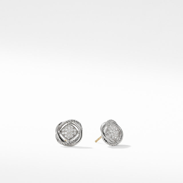 David Yurman The Crossover Collection Earrings with Diamonds