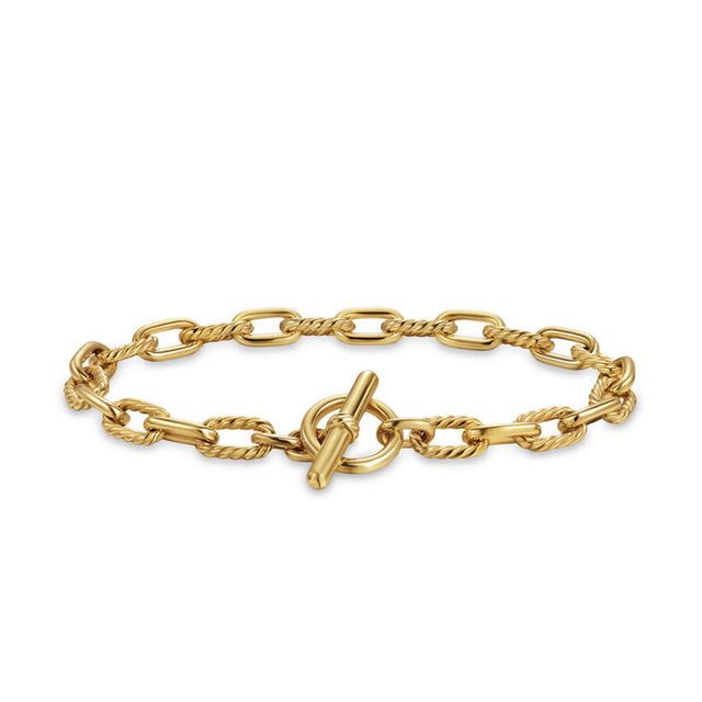 David Yurman Toggle Chain Bracelet in 18K Yellow Gold - Medium