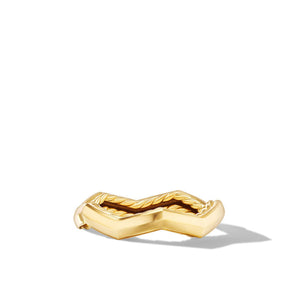 David Yurman Zig Zag Stax Ring in 18K Yellow Gold 3mm - Size 7