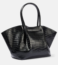 DeMellier Croc-effect leather tote bag