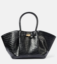 DeMellier Croc-effect leather tote bag. Shop DeMellier Tote Bags for women now.