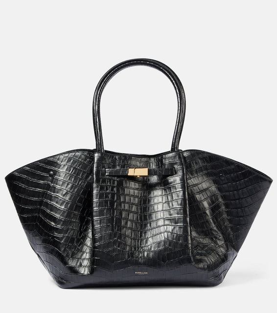 DeMellier Croc-effect leather tote bag. Shop DeMellier Tote Bags for women now.