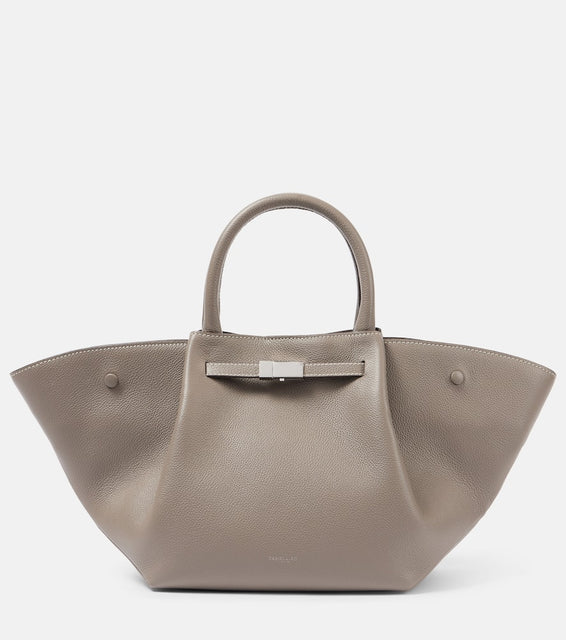 DeMellier New York Midi leather tote bag. Shop DeMellier Top-Handle Bags for women now.