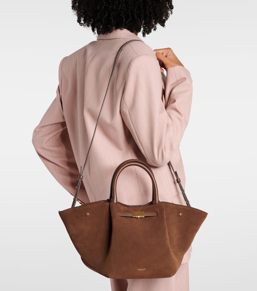 DeMellier New York Midi suede tote bag