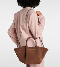 DeMellier New York Midi suede tote bag