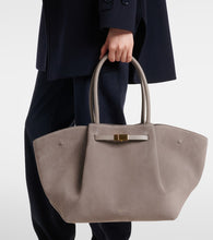 DeMellier New York Midi suede tote bag
