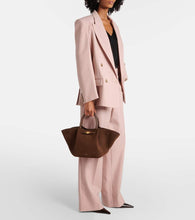 DeMellier New York Midi suede tote bag