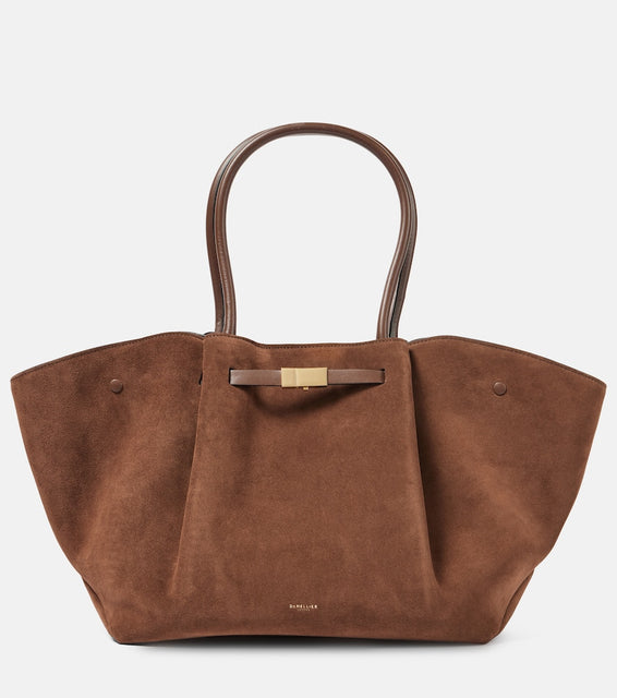 DeMellier New York suede tote bag. Shop DeMellier Tote Bags for women now.