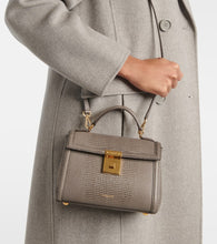 DeMellier Paris lizard-effect leather tote bag