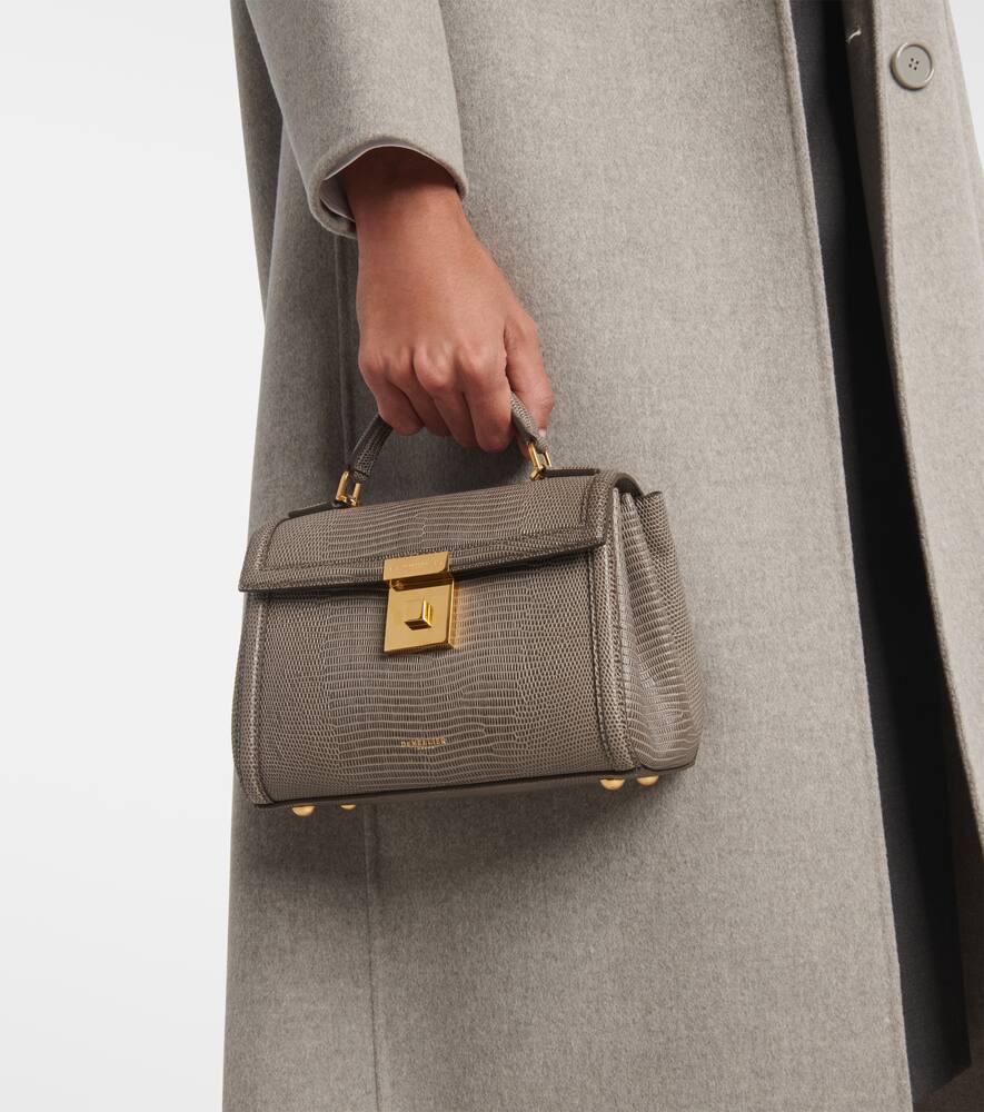 DeMellier Paris lizard-effect leather tote bag