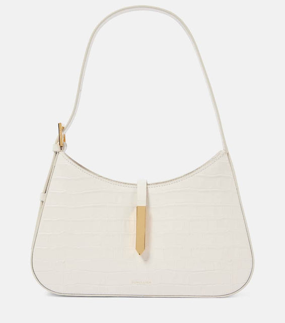 DeMellier Tokyo croc-effect leather shoulder bag. Shop DeMellier Shoulder Bags for women now.