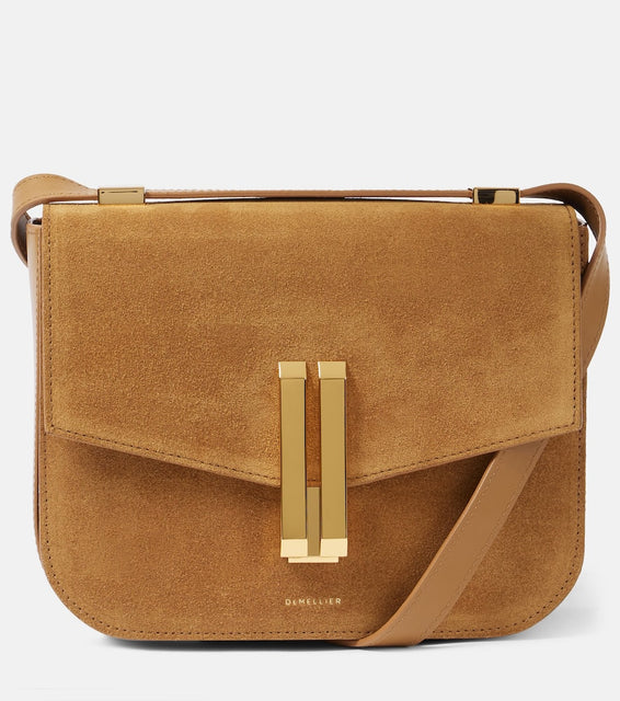 DeMellier Vancouver Small suede crossbody bag. Shop DeMellier Crossbody Bags for women now.