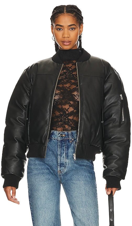 Deadwood Bofinger Bomber Jacket in Black - Deadwood - Bofinger - Blouson aviateur noir - Deadwood Bofinger 黑色飞行员夹克 - Deadwood Bofinger Bomberjacke in Schwarz - Deadwood Bofinger 봄버 재킷 블랙 색상 - Giubbotto bomber Deadwood Bofinger in nero