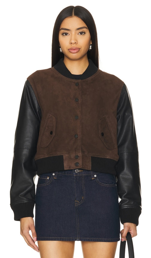 Deadwood X Revolve Coach Jacket in Brown