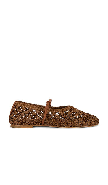 Dear Frances Balla Flat in Brown | Tan Mary Jane Flats for Women