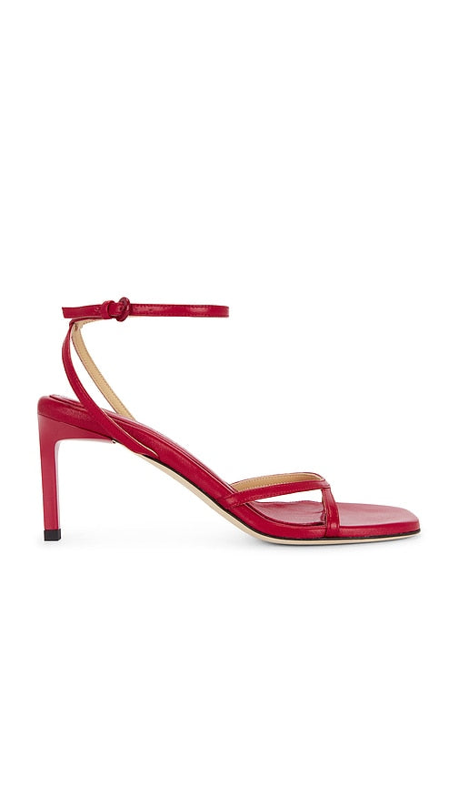 Dear Frances Criss Heel in Red | Red Heeled Sandals for Women