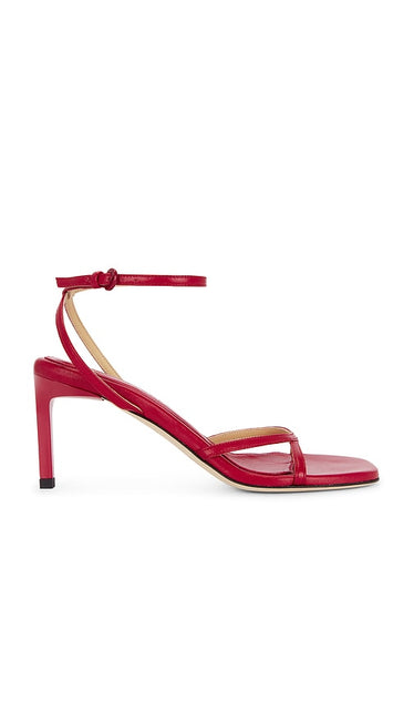 Dear Frances Criss Heel in Red | Red Heeled Sandals for Women