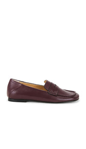 Dear Frances Drew Loafer in Burgundy | Bordeaux Loafers & Oxfords Flats for Women