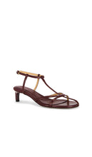 Dear Frances Tee Sandal in Burgundy