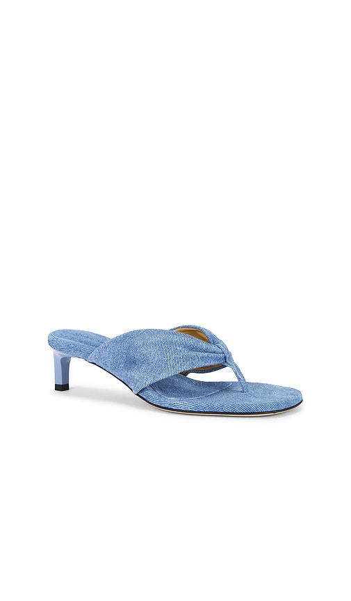 Dear Frances Wrap Mid Heel in Blue